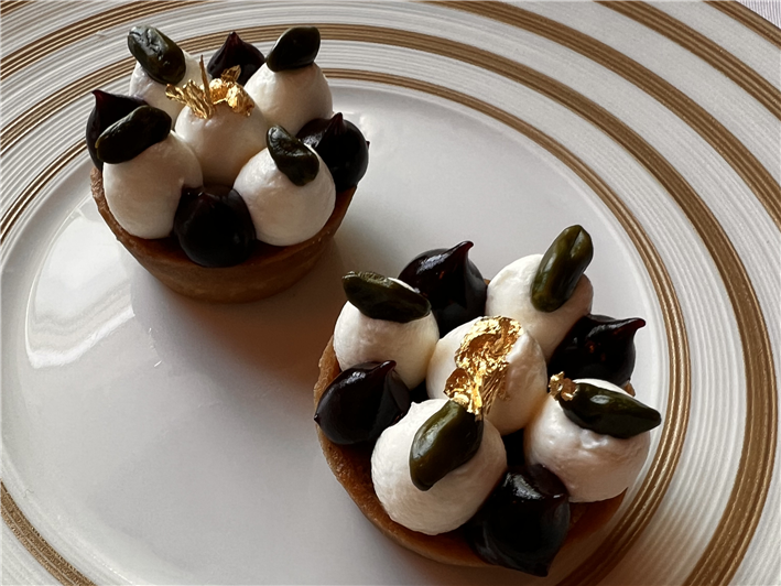 pistachio Bakewell tart